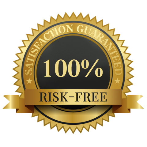 100% Money Back Guarantee Badge